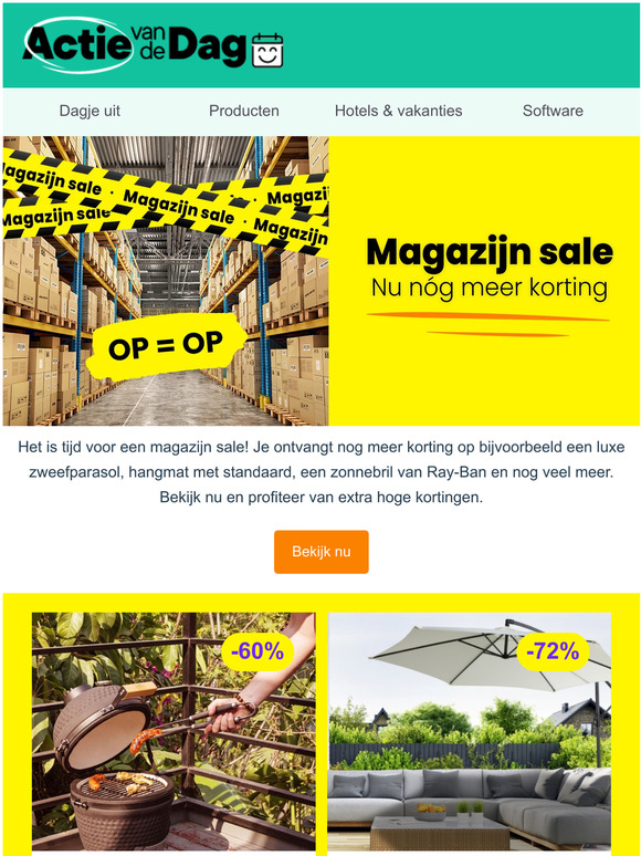 📦 Magazijn sale | nóg meer korting