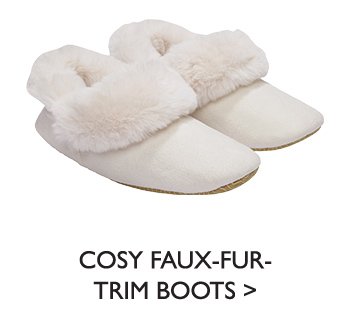Cosy Faux-Fur-Trim Boots
