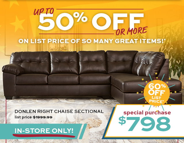 Slumberland Furniture 🚨798 for a big Ashley sectional? Compare at