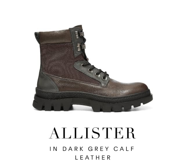 ALLISTER in Dark grey Calf leather