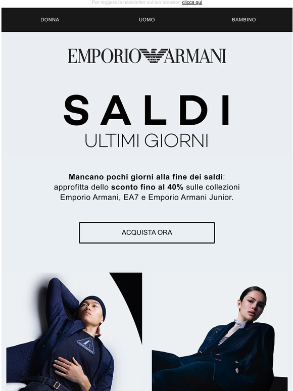 saldi armani junior