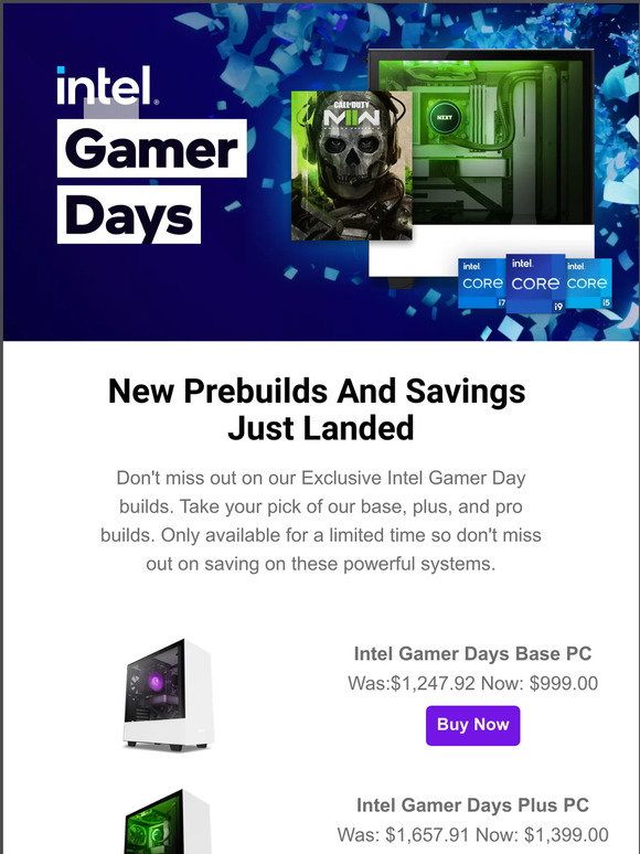 Intel Days NZXT: Exclusive Intel Gamer Days Prebuilds Have Landed | Milled