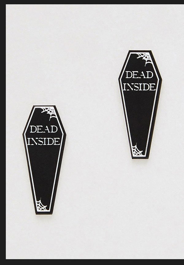 Dead Inside Stud Earrings