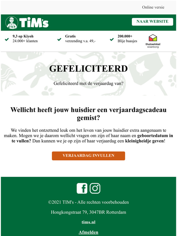 Gefeliciteerd met de verjaardag van ??