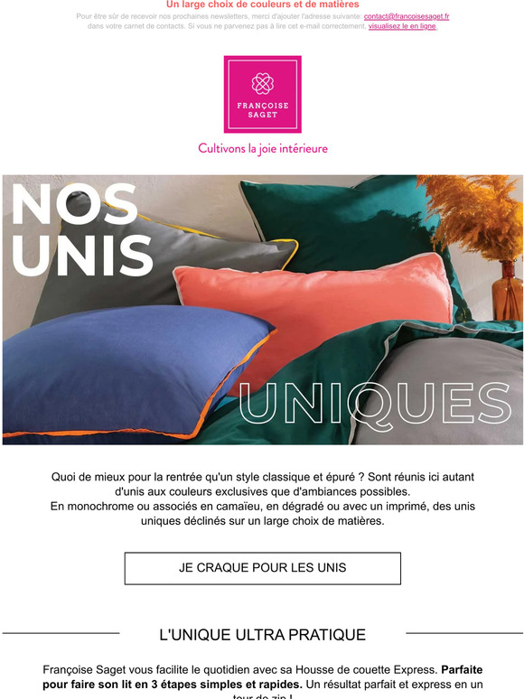 Unis et uniques : -50% et plus !
