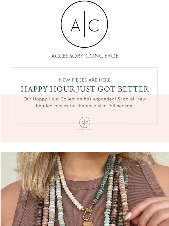 Accessory Concierge Happy Hour just got BIGGER 🥂 Milled