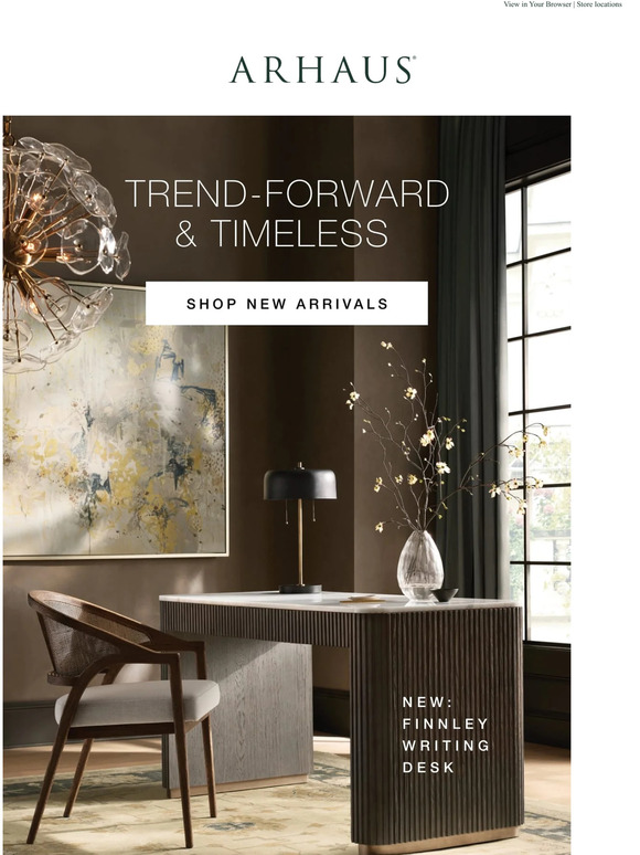 Arhaus Stylish New Details for Your Office Milled