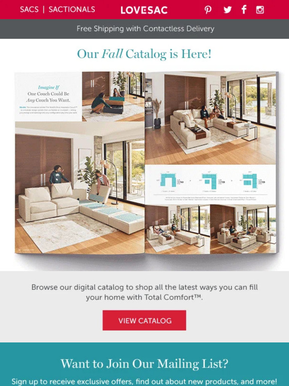 LoveSac Our Fall Catalog is Out Now! Take a Look! Milled