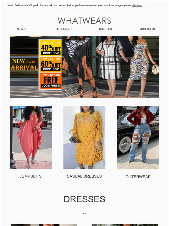 Big Sale! Buy 4 get 1 Free From Whatwears!