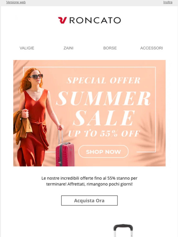 Saldi fino al 55%, ultimi giorni!