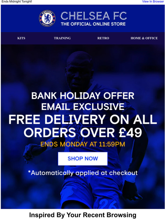 Chelsea Megastore Celebrate The Bank Holiday With FREE DELIVERY Milled