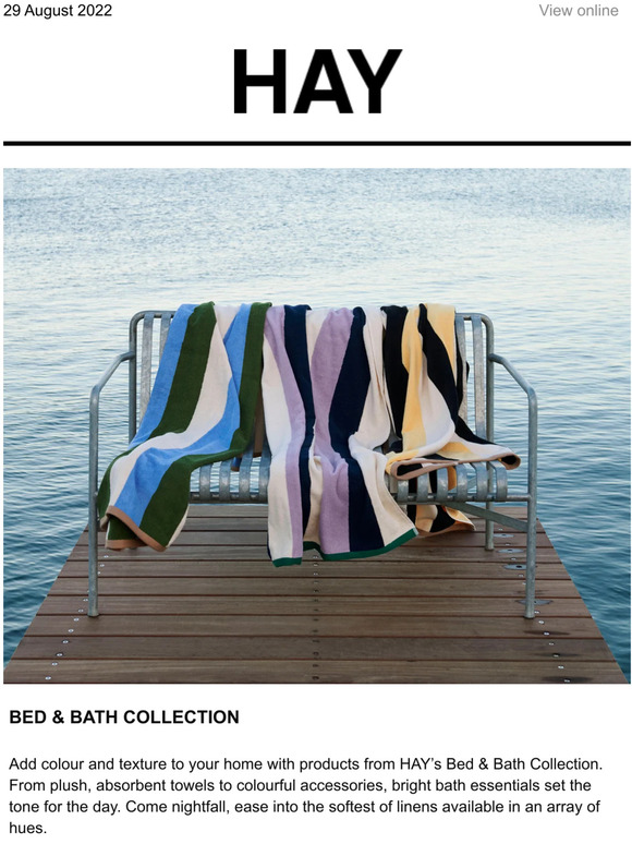 HAY Introducing Bed & Bath Collection Milled