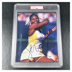 Serena Williams Autographed Signed 8X10 Photo PSA Encapsulated Auto Grade 9 Mint Tennis
