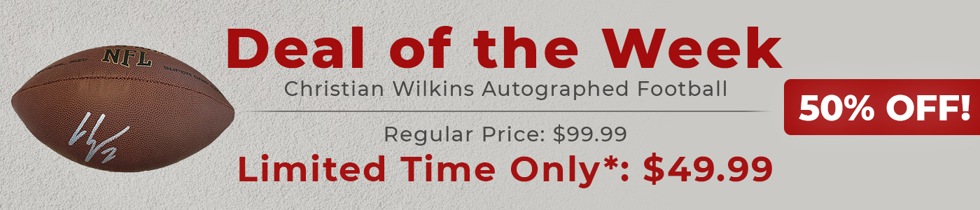 Deal of the Week: Ted Ginn Jr. Carolina Panthers Autographed Signed Wilson NFL Super Grip Football - PSA/DNA Authentic