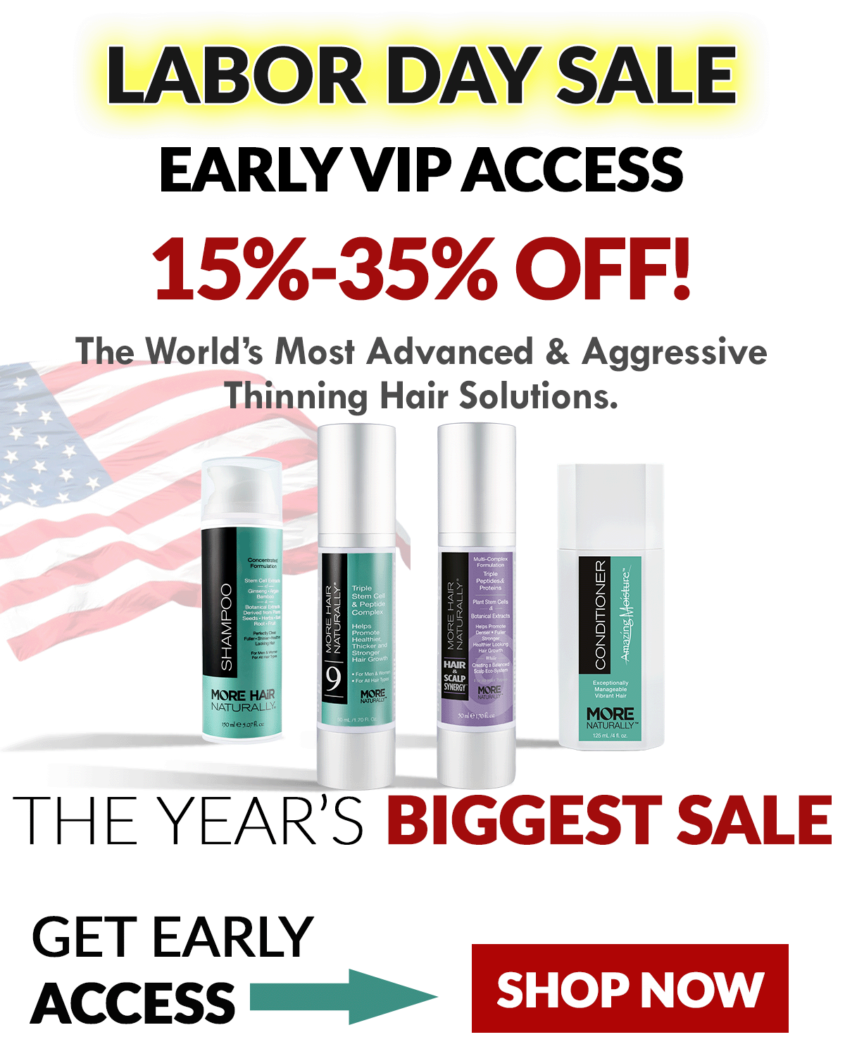 15% - 35% off your entire order!