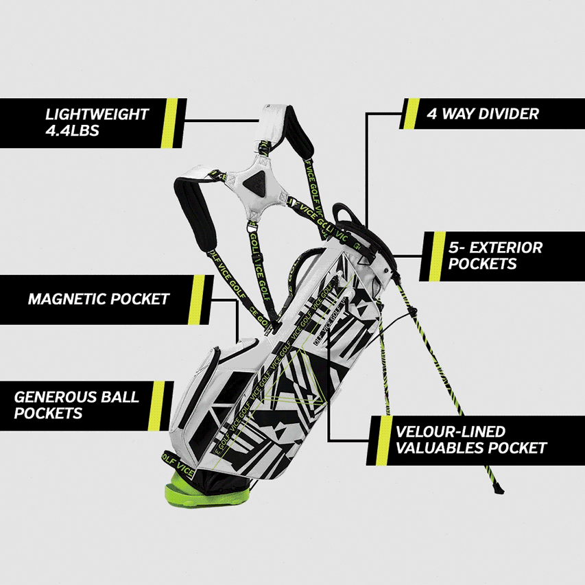 Vice Golf VICE SMART BAGS Our carrybag for the smart golfer Milled