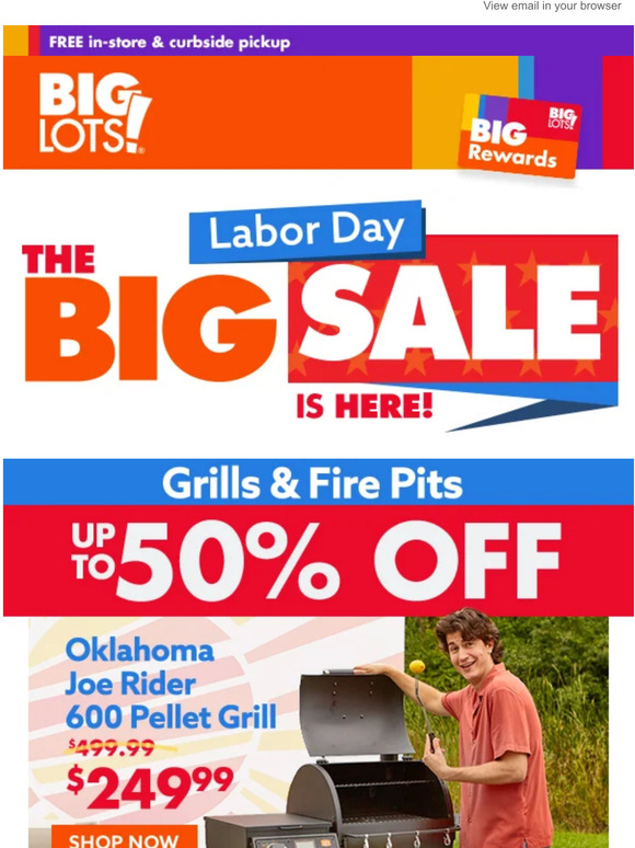 Big Lots Hot DEAL on grills & fire pits! 50 OFF 🔥 Milled