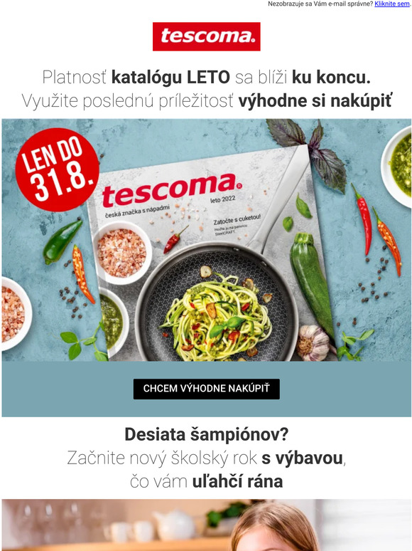 Platnosť letného katalógu sa blíži ku koncu