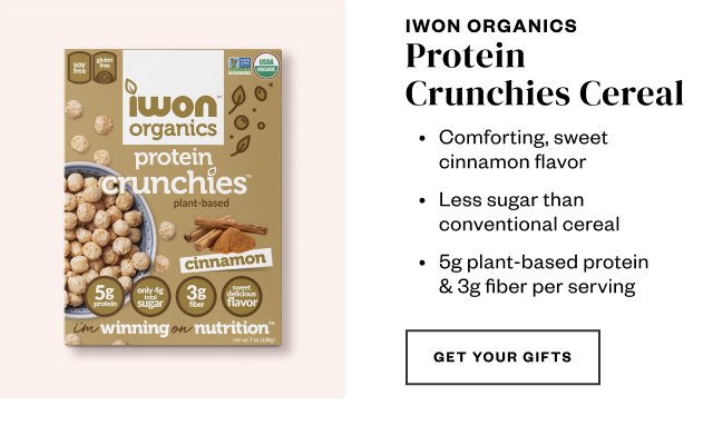 IWON Organics. Get Your Gifts.