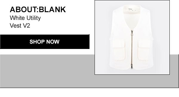 Whats trending? ABOUT:BLANK White Utility Vest V2