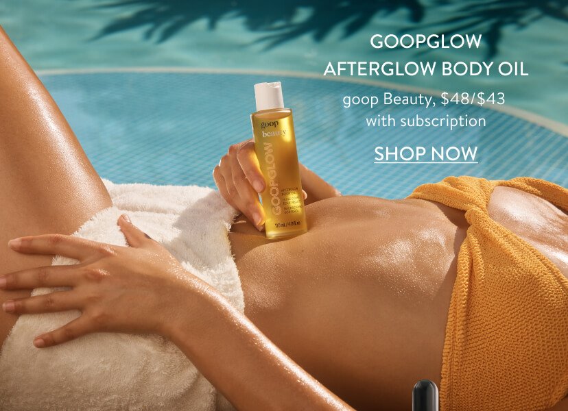 goop Beauty GOOPGLOW Instant Glow Body Oil, goop, $48/$43.20 with subscription