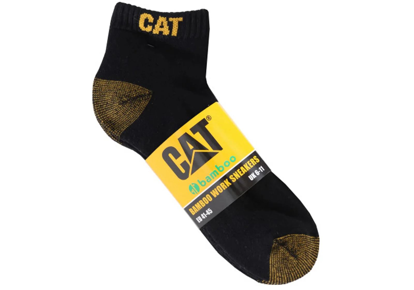 Image of 5 Pairs of Caterpillar Mens Bamboo Ankle Socks