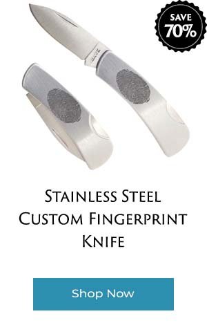 Fingerprint Engraved Knife