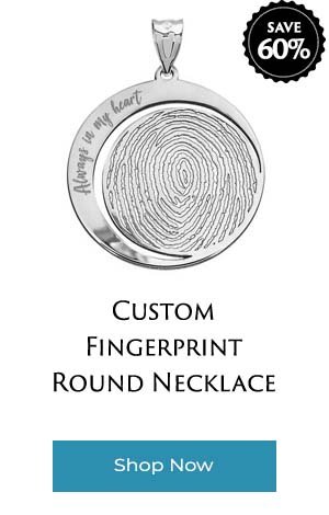 Custom Message Fingerprint Necklace