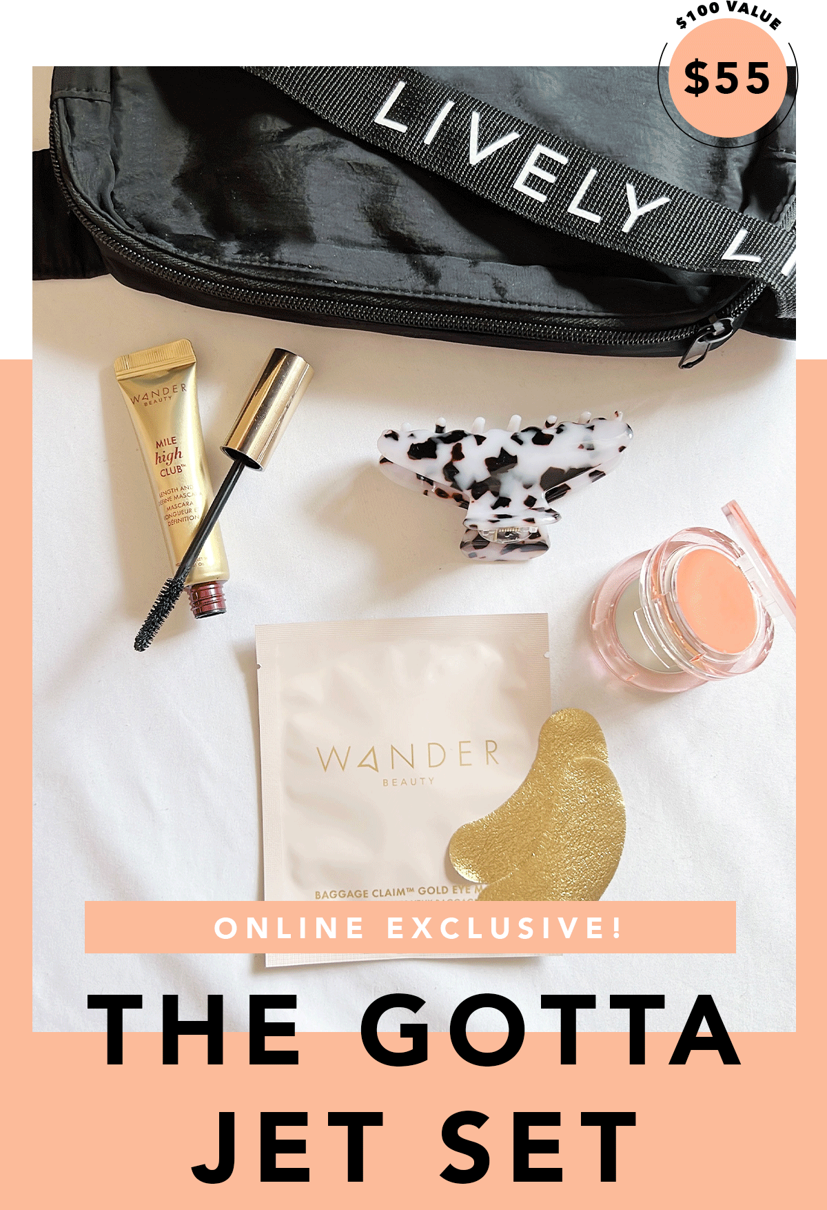 Lively LAST CHANCE Wander Beauty Travel Kit Milled