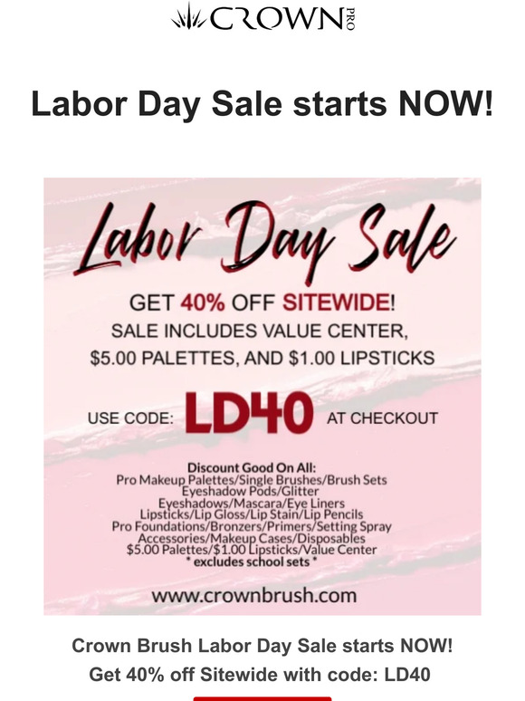 Labor Day Sale!
