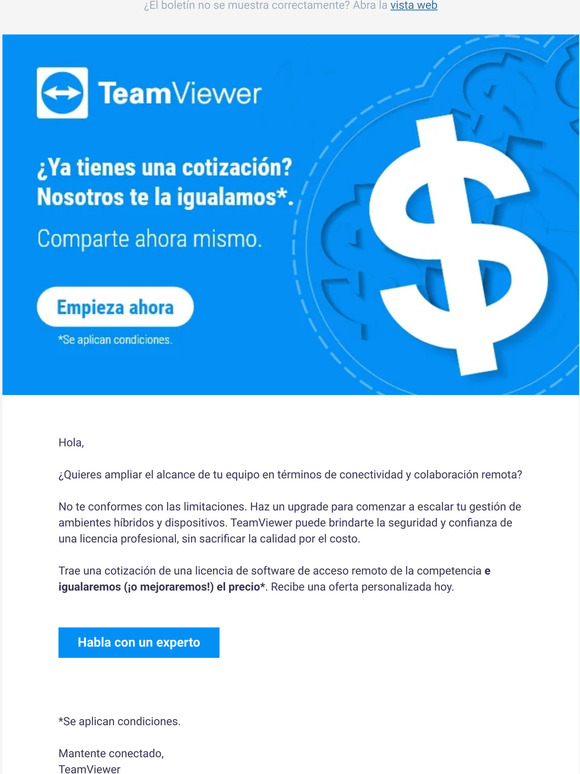 Oferta exclusiva. Tiempo limitado.