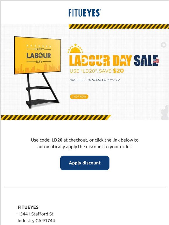 ⏰ Labour Day Sale. Shop Now!