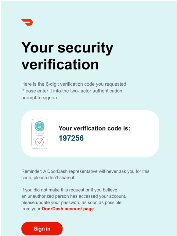 Your verification code
