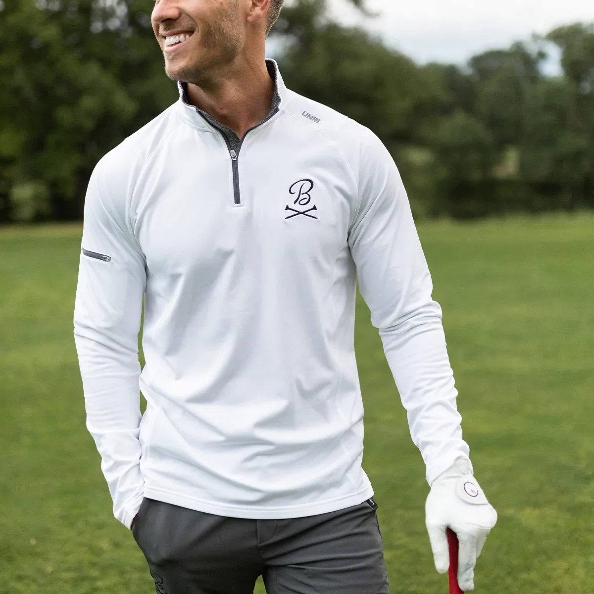 Image of UNRL x BG Crossed Tees Elite Quarter Zip II