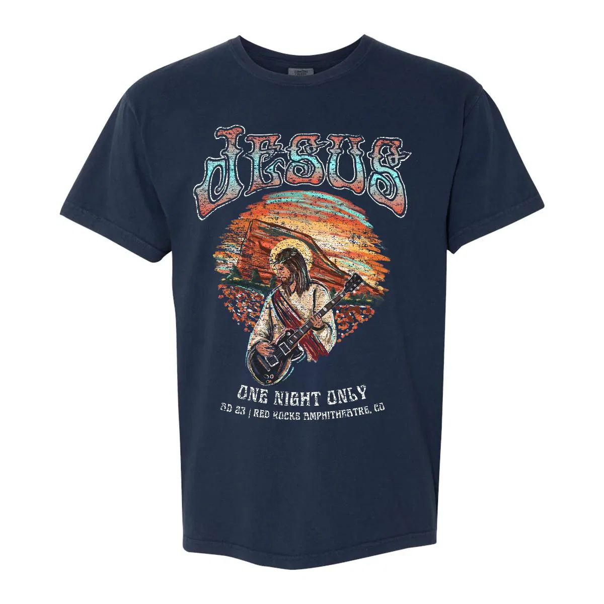 Image of Jesus at Red Rocks Tee
