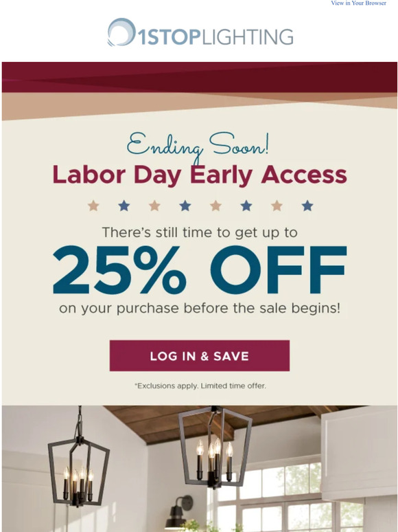 1StopLighting 🔺 FINAL HOURS Labor Day Early Access 🔻 Milled