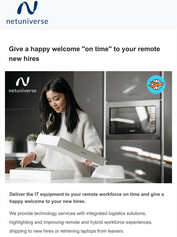 Give a happy welcome to your new hires.