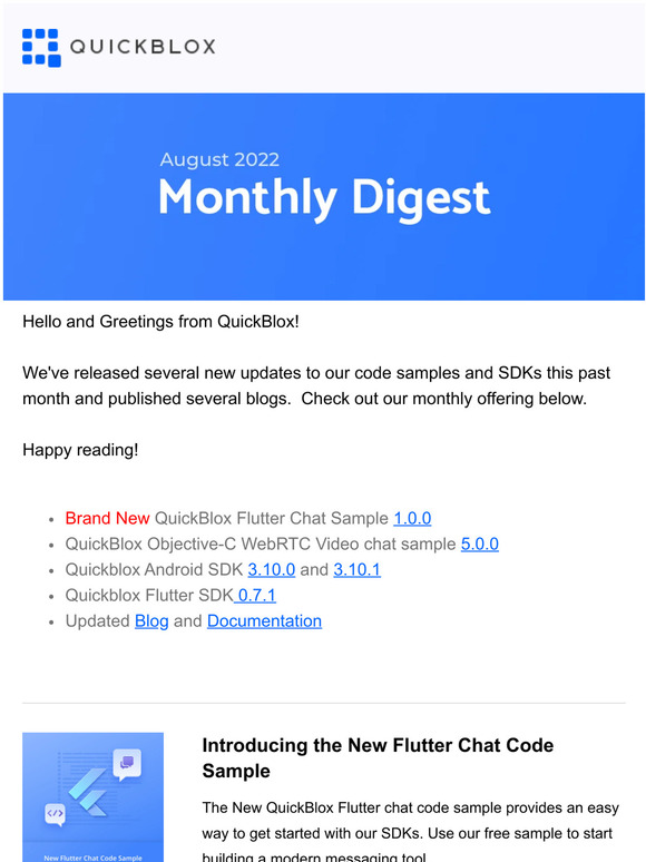 monthly news & updates!
