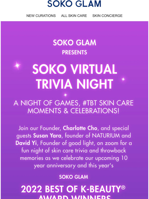 Soko Glam Best of KBeauty Awards, Prizes and Trivia!🏆 Milled