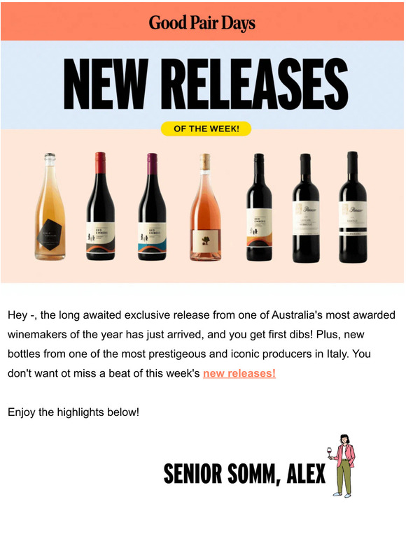 Good Pair Days New from Winemaker of the Year🍷 Milled