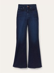 Jean taille haute ajusté-évasé - Vintage foncé