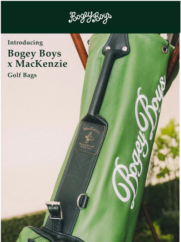 Bogey Boys: Introducing Bogey Boys x MacKenzie Golf Bags | Milled