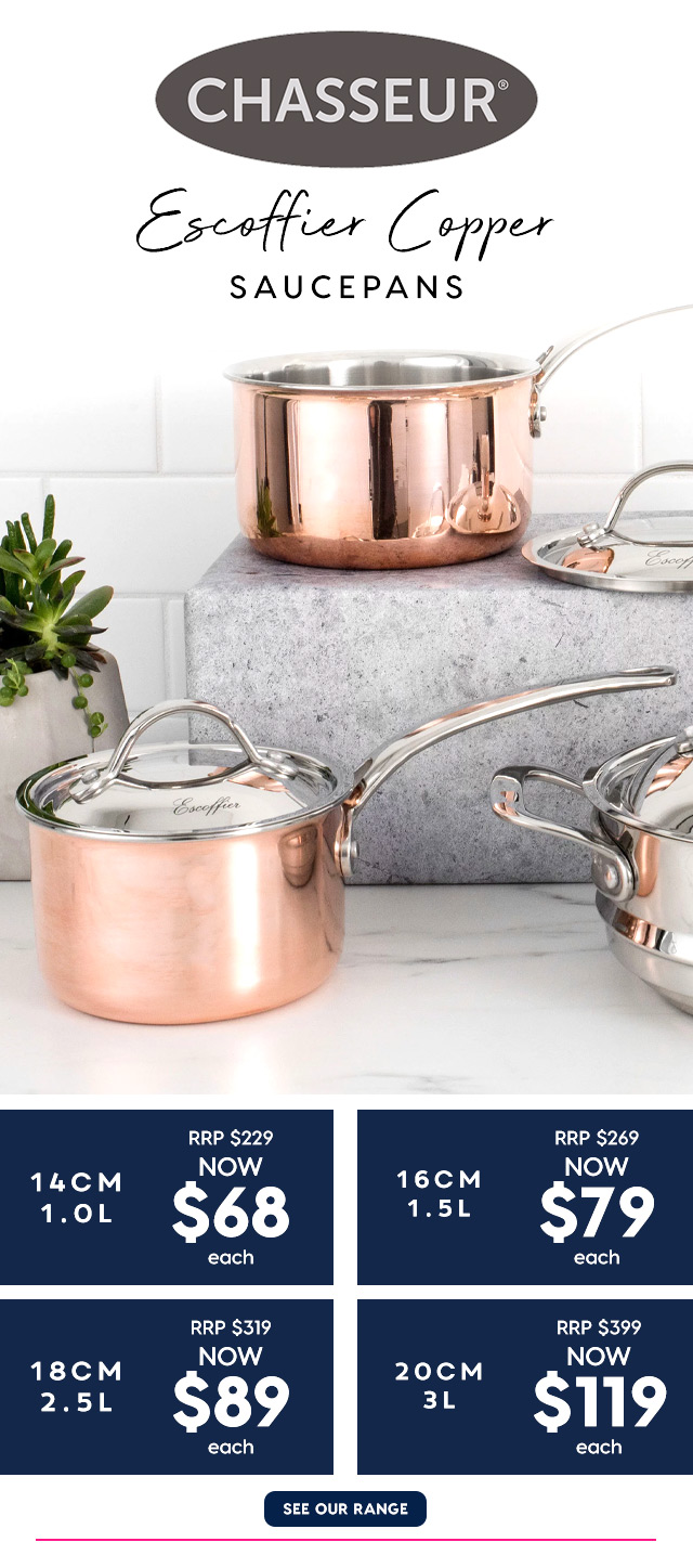 Peter s of Kensington 70 Off RRP Chasseur Escoffier Copper