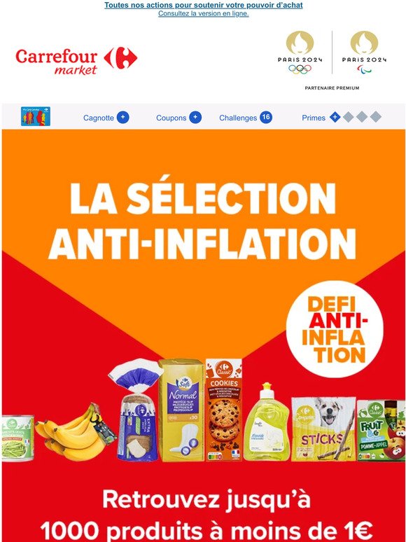Défi anti-inflation : 1000 produits à moins de 1€