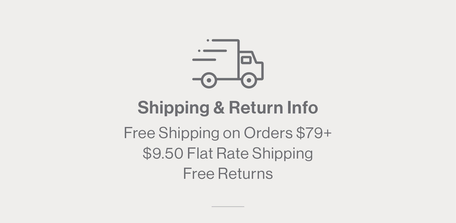 Shipping & Returns Info