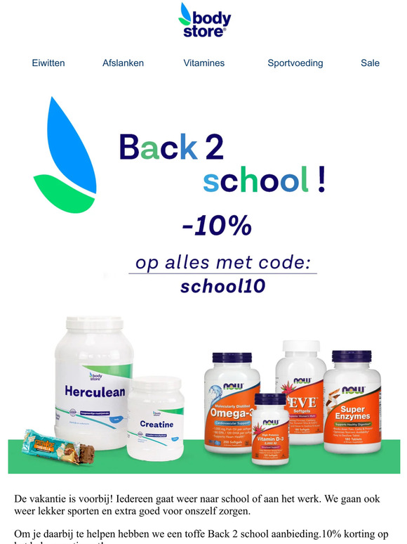 Back to school actie: 10% korting 💙