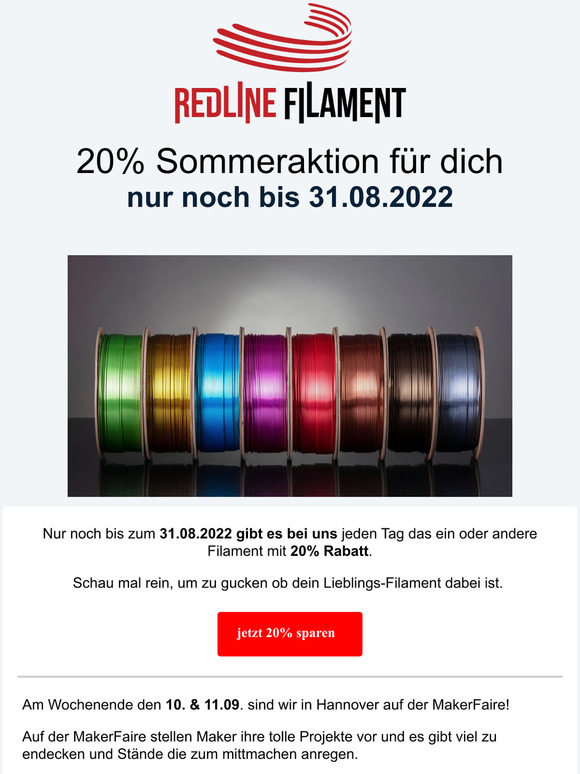 Hallo —, spare 20% bei unsere Sommeraktion