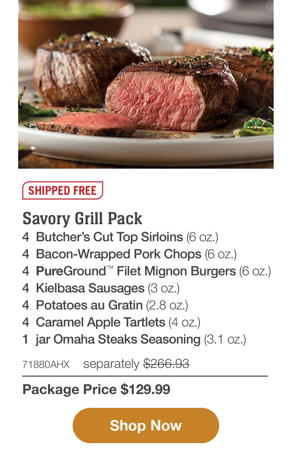 Feel jolly with a free gift! - Omaha Steaks