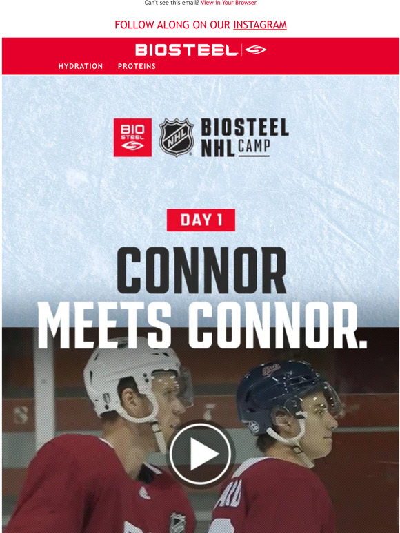 BioSteel Connor meets Connor 🏒 Milled