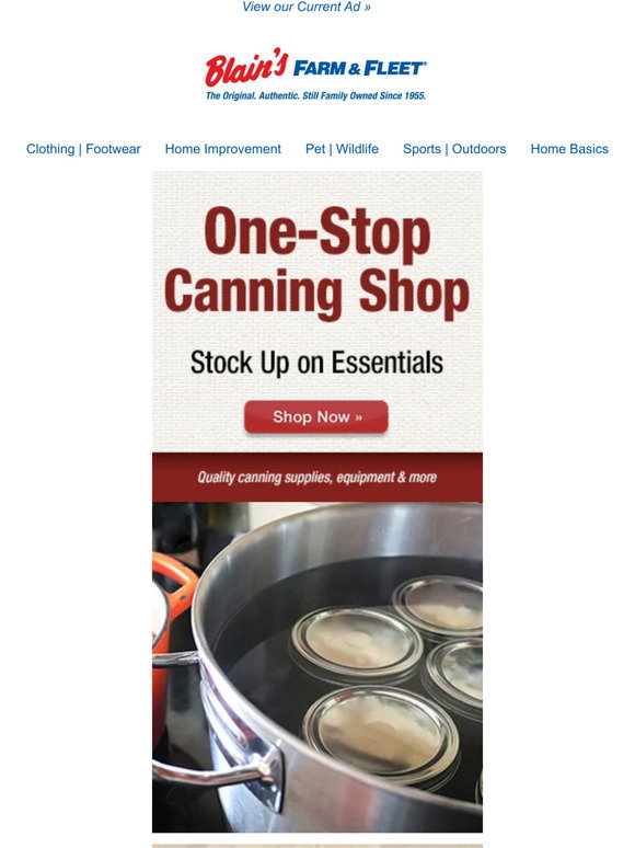 Blain's Farm & Fleet: Your One-Stop Canning Shop ☆ Buy One, Get One ...